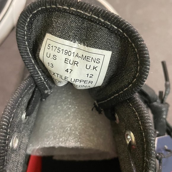 Levis Comfort Canvas Mens Sz 13 Sneakers Shoe Black Upper Low Top  51751901A NEW - Picture 5 of 10